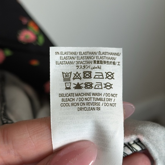 Boden Square Neck Floral Midi Dress Size 4 - Picture 7 of 9